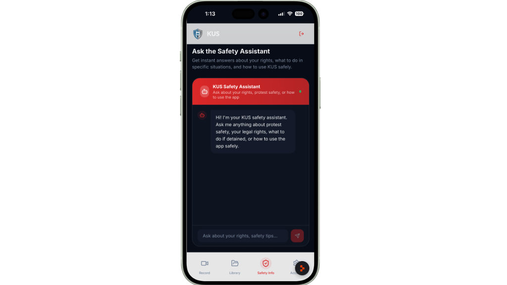 Bodycam Web App- subscribe at https://bodycam.keepussafe.org