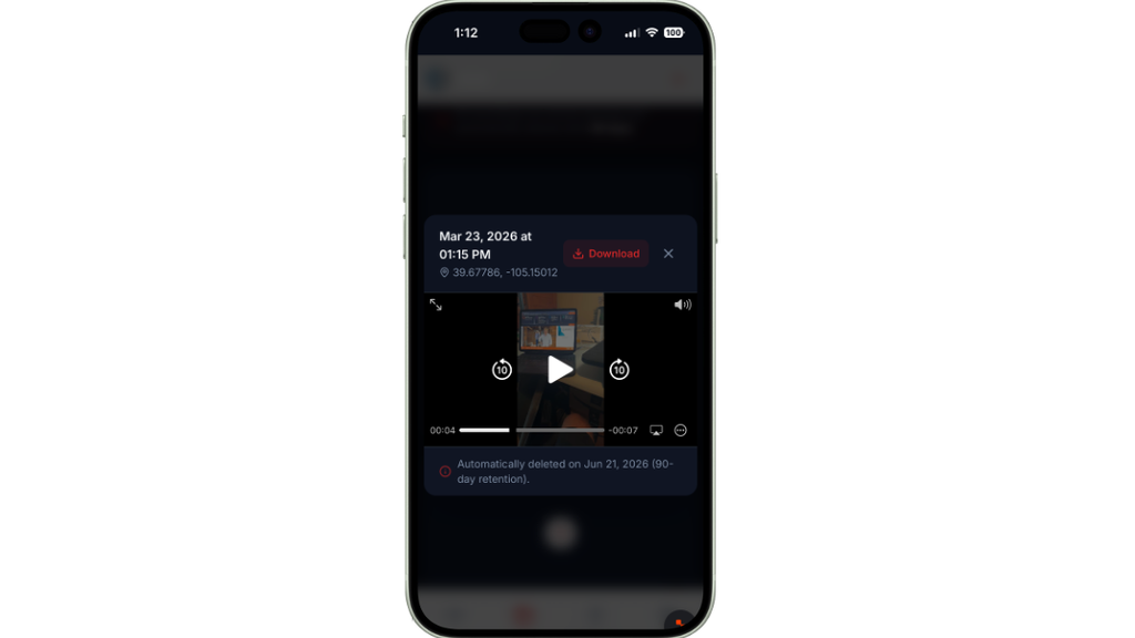 Bodycam Web App- subscribe at https://bodycam.keepussafe.org