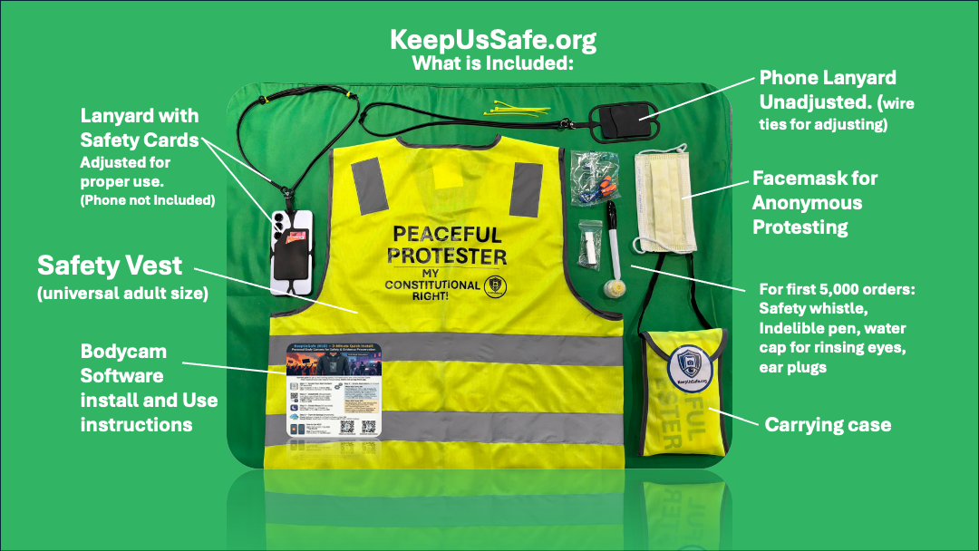 Personal Bodycam Kit - Phone Safety & Evidence Protection